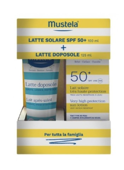 MUSTELA BIPACK LATTE SOLARE SPF50+ 100ML + LATTE DOPOSOLE 125ML